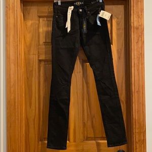 NWT Lucky Brand Black skinny jeans 25 / 0